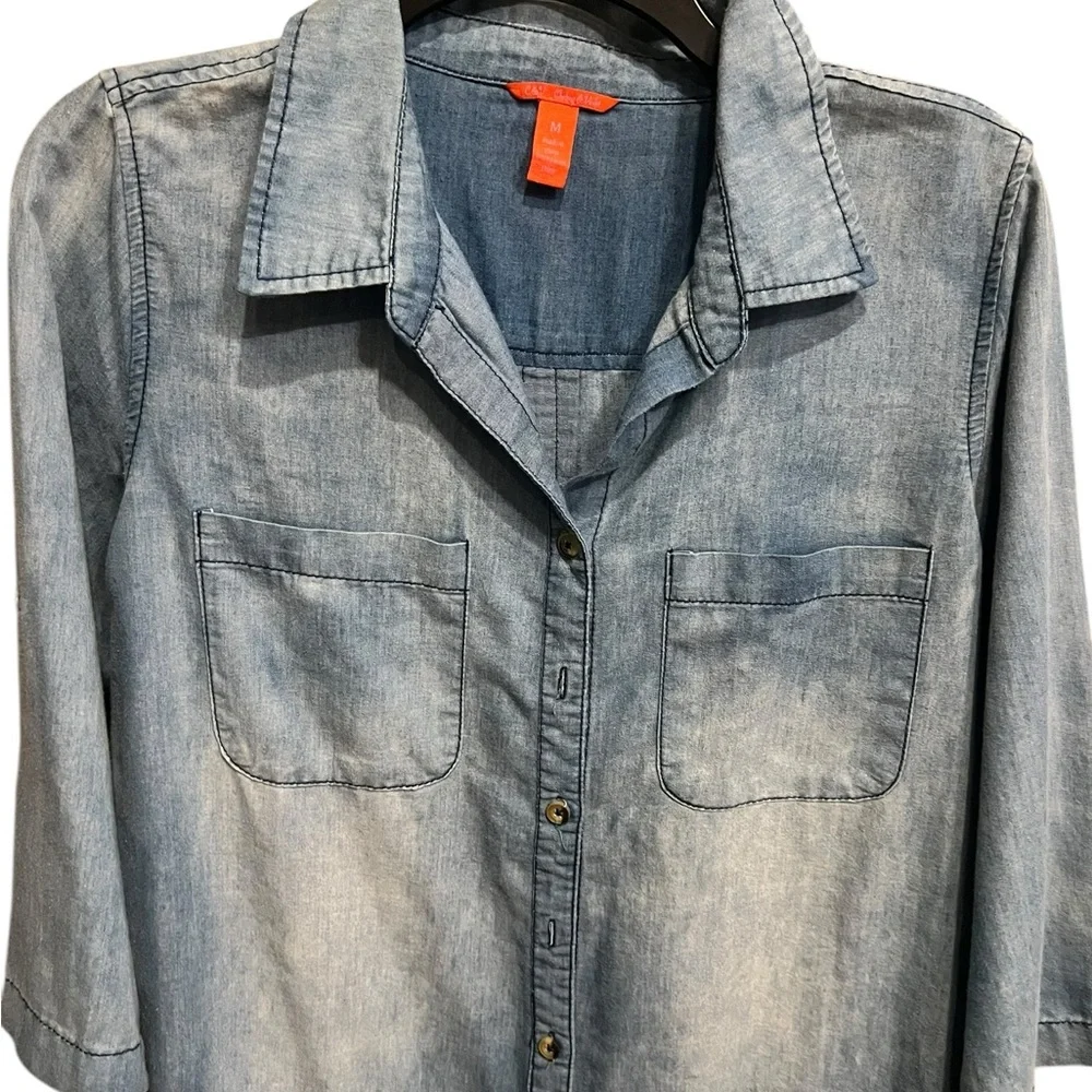 Chelsea & Violet Blue Denim Top - Picture 3 of 8